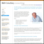 Screen shot of the Bill Critchley Consulting Ltd website.