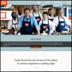 Screen shot of the Jamie Oliver Cookery School website.