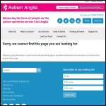 Screen shot of the Autism Anglia website.