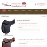 Screen shot of the Strada Saddles Uk Ltd website.