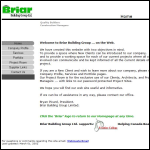 Screen shot of the Briar Services Ltd website.