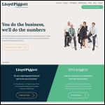 Screen shot of the Lloyd Piggott Ltd website.