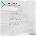 Screen shot of the Kevin Doonan Architect Ltd website.