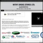 Screen shot of the Grove Commercial (UK) Ltd website.