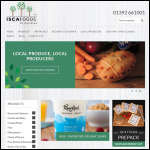 Screen shot of the Isca Foods Ltd website.