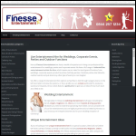 Screen shot of the Finesse Uk Ltd website.