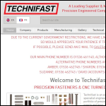 Screen shot of the Technifast Ltd website.