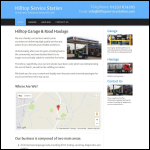 Screen shot of the Hill Top Service Station Ltd website.