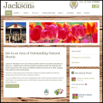 Screen shot of the Jacksons Farm Fayre Ltd website.