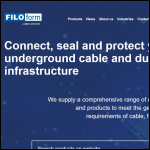 Screen shot of the Filoform UK Ltd website.