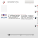 Screen shot of the Mobile Communications Contractors (UK) Ltd website.