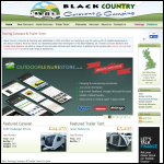 Screen shot of the Black Country Touring website.