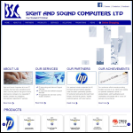 Screen shot of the Sight & Sound Products Ltd website.