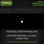 Screen shot of the Phoenix Paintball Ltd website.