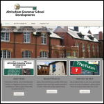 Screen shot of the Altrincham Grammar School Developments Ltd website.