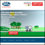 Screen shot of the Drainmaster (Wiltshire) Ltd website.
