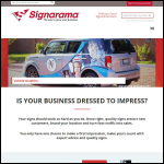 Screen shot of the Signarama website.