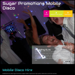 Screen shot of the Sugar Free Music Ltd website.