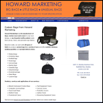 Screen shot of the Howard Marketing website.