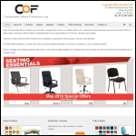 Screen shot of the Regina Office Furniture website.