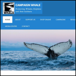 Screen shot of the Campaign Whale website.