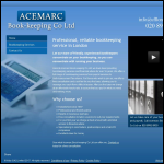 Screen shot of the Acemarc Book-keeping Company Ltd website.