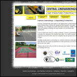 Screen shot of the Central Linemarkings Ltd website.