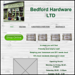Screen shot of the Bedford Hardware Ltd website.
