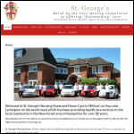 Screen shot of the St. George's Hospital Trading Ltd website.