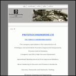Screen shot of the Prototech Ltd website.