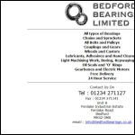 Screen shot of the Bedford Bearings Ltd website.
