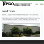 Screen shot of the Temco Plastics Ltd website.