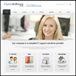 Screen shot of the Clarke Software Services Ltd website.
