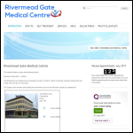 Screen shot of the Rivermead Pharmacy Ltd website.