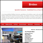 Screen shot of the Briden Underpinning & Piling Ltd website.