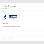 Screen shot of the Status Metrology Solutions Ltd website.