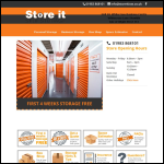 Screen shot of the Store-it Ltd website.