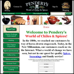Screen shot of the Pendry's Pubs Ltd website.