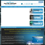 Screen shot of the Polytec Coatings North West Ltd website.