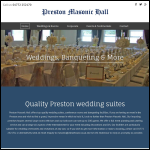 Screen shot of the Preston Masonic Hall Ltd website.