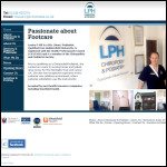 Screen shot of the LPH Chiropody and Podiatry website.