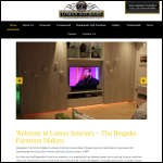 Screen shot of the Lomax Interiors website.