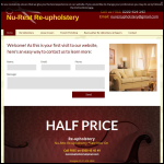 Screen shot of the Nu‐Rest Re‐upholstery website.