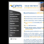 Screen shot of the CPM Mould Solutions Ltd website.