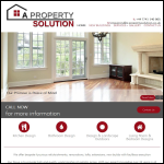 Screen shot of the A Property Solution Ltd website.