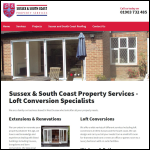 Screen shot of the Sussex & South Coast Property Services website.
