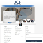 Screen shot of the JCF Engineering Ltd website.