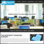 Screen shot of the Windows Tech Support website.