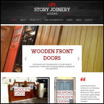 Screen shot of the Story Joinery Ltd website.