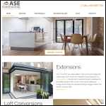 Screen shot of the ASE Construction Ltd website.